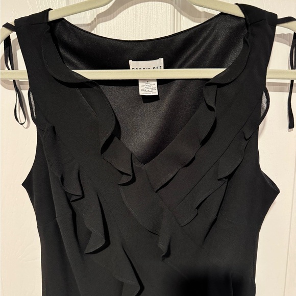 Robbie Bee Black Sleeveless Evening Dress Size 8 Knee Length Pullover - Picture 6 of 6